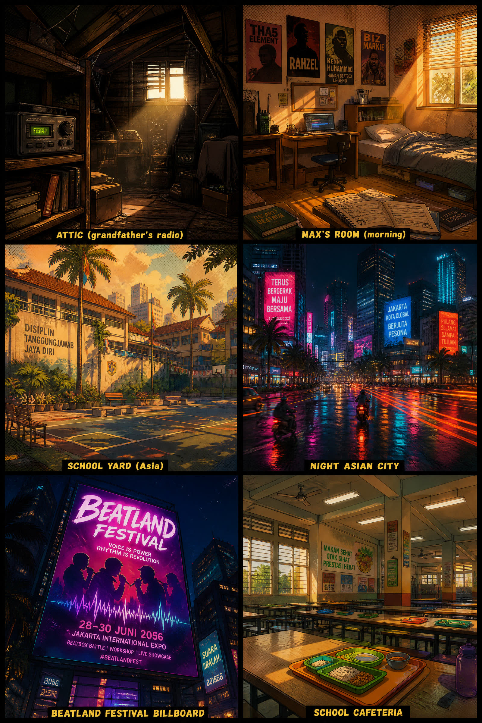 The real world — school, corridors, everyday life